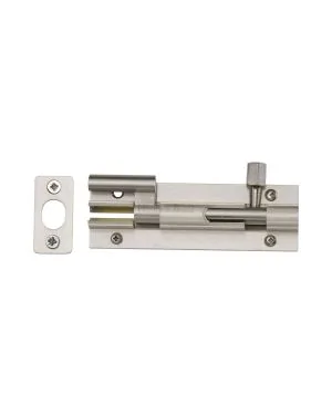Heritage Brass Door Bolt Necked 4 x 1.25 Satin Nickel finish