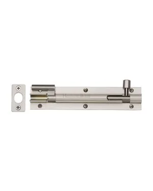 Heritage Brass Door Bolt Necked 6 x 1.25 Satin Nickel finish
