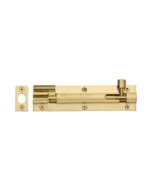 Heritage Brass Door Bolt Necked 6 x 1.5 Satin Brass finish