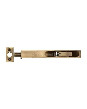 Heritage Brass Door Bolt Flush Fitting 10" x .3/4" Antique finish