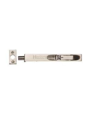 Heritage Brass Door Bolt Flush Fitting 8" x .3/4" Satin Nickel finish