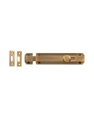 Heritage Brass Door Bolt Flat 6" Antique finish