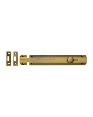 Heritage Brass Door Bolt Flat 8" Antique finish