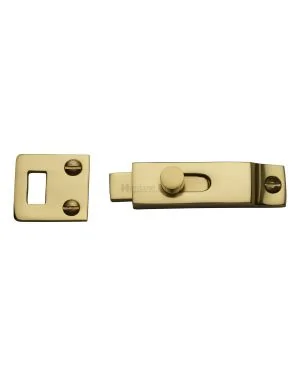 Heritage Brass Slide Bolt Polished Brass finish
