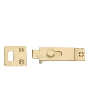 Heritage Brass Slide Bolt Satin Brass finish