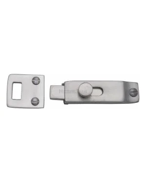 Heritage Brass Slide Bolt Satin Chrome finish