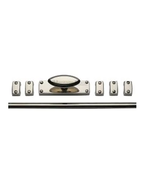Heritage Brass Espagnolette Bolt Polished Nickel finish