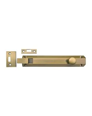 Heritage Brass Door Bolt Necked Flat 8 Antique Brass finish