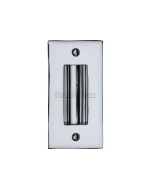 Heritage Brass Flush Pull 4" Polished Chrome finish