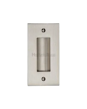 Heritage Brass Flush Pull 4" Satin Nickel finish