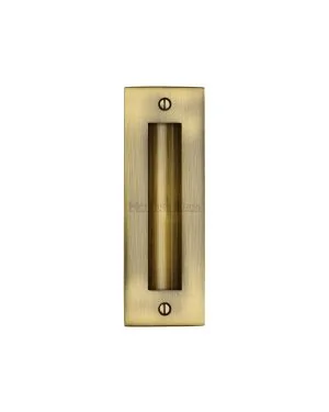 Heritage Brass Flush Pull 6" Antique finish