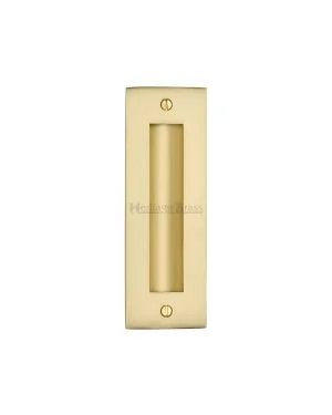 Flush Pull Handle 6" Satin Brass finish