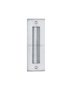 Heritage Brass Flush Pull 6" Satin Chrome finish
