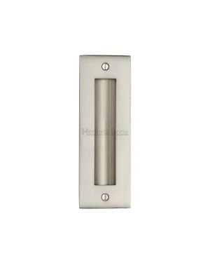 Heritage Brass Flush Pull 6" Satin Nickel finish