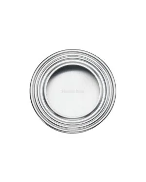 Round Reeded Flush Pull Satin Chrome finish