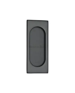 Flush Pull Handle 105mm Matt Black Finish