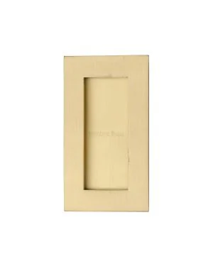 4 Flush Handle Satin Brass