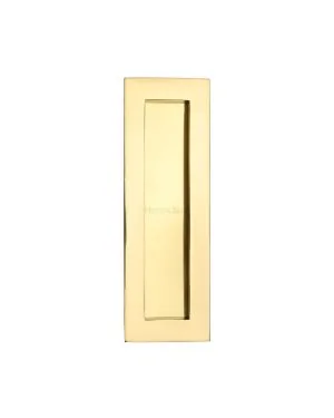 6" Flush Handle Polished Brass