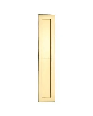 12" Flush Handle Polished Brass