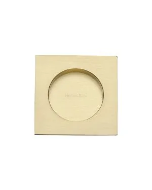 Square Flush Pull 63.5 x 63.5mm Satin Brass finish