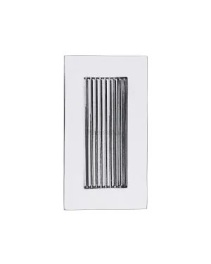 Reeded Rectangular Flush Pull 105 x 58mm Polished Chrome finish
