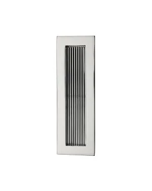 Reeded Rectangular Flush Pull 175 x 58mm Polished Chrome finish