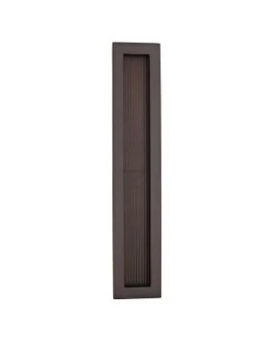 Reeded Rectangular Flush Pull 300 x 58mm Matt Bronze finish