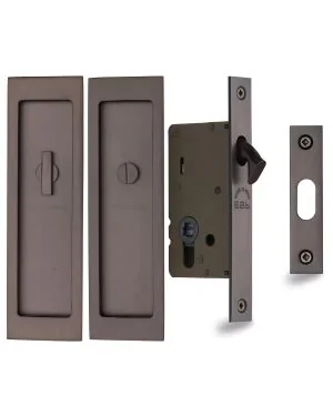 Flush Pull Privacy Set 197mm Matt Bronze finish