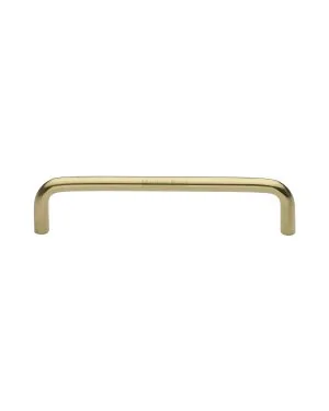 Heritage Brass Cabinet Pull Wire Design 128mm CTC Polished Brass Finish