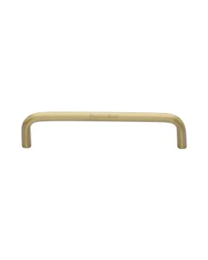 Heritage Brass Cabinet Pull Wire Design 128mm CTC Satin Brass Finish