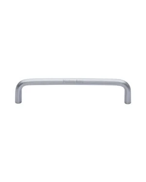 Heritage Brass Cabinet Pull Wire Design 128mm CTC Satin Chrome Finish