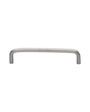 Heritage Brass Cabinet Pull Wire Design 128mm CTC Satin Nickel Finish