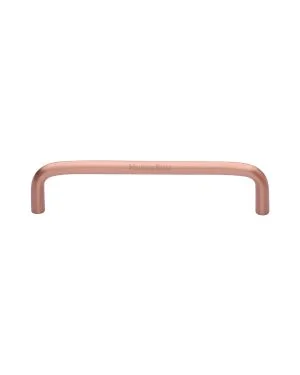 Heritage Brass Cabinet Pull Wire Design 128mm CTC Satin Rose Gold Finish
