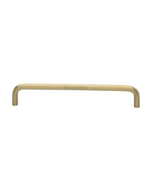 Heritage Brass Cabinet Pull Wire Design 160mm CTC Satin Brass Finish