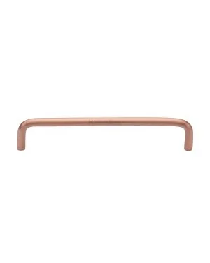 Heritage Brass Cabinet Pull Wire Design 160mm CTC Satin Rose Gold Finish