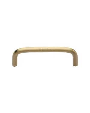 Heritage Brass Cabinet Pull Wire Design 96mm CTC Satin Brass Finish