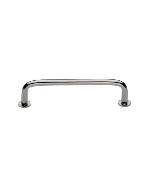 Heritage Brass Cabinet Pull Wire Design with 16mm Rose 128mm CTC Polished Nickel Finish
