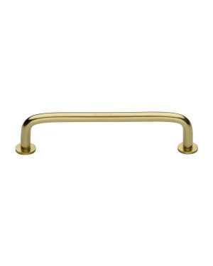 Heritage Brass Cabinet Pull Wire Design with 16mm Rose 160mm CTC Polished Brass Finish