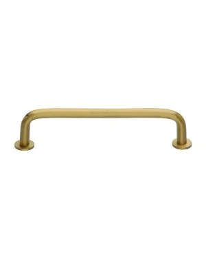 Heritage Brass Cabinet Pull Wire Design with 16mm Rose 160mm CTC Satin Brass Finish