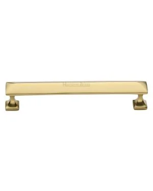 Heritage Brass Cabinet Pull Pyramid Design 152mm CTC Polished Brass Finish