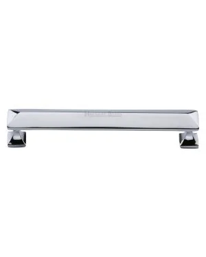 Heritage Brass Cabinet Pull Pyramid Design 152mm CTC Polished Chrome Finish