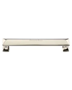 Heritage Brass Cabinet Pull Pyramid Design 152mm CTC Polished Nickel Finish