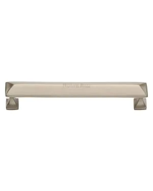 Heritage Brass Cabinet Pull Pyramid Design 152mm CTC Satin Nickel Finish