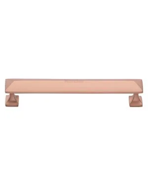 Heritage Brass Cabinet Pull Pyramid Design 152mm CTC Satin Rose Gold Finish