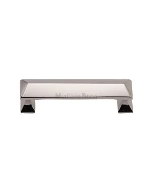 Heritage Brass Cabinet Pull Pyramid Design 203mm CTC Polished Nickel Finish