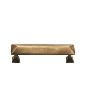 Heritage Brass Cabinet Pull Pyramid Design 96mm CTC Antique Finish