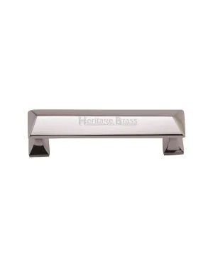 Heritage Brass Cabinet Pull Pyramid Design 96mm CTC Polished Chrome Finish