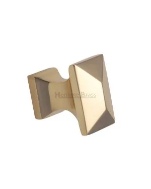 Heritage Brass Cabinet Knob Anvil Design 22mm Polished Brass finish