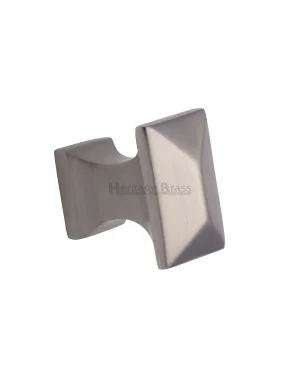 Heritage Brass Cabinet Knob Anvil Design 22mm Satin Nickel finish