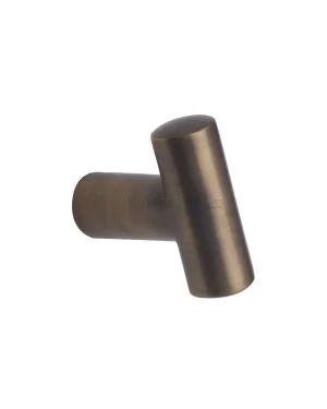 Heritage Brass Cabinet Knob T Shaped 35mm Antique finish